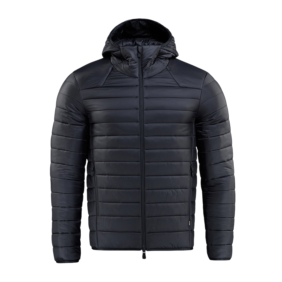 M-Tac Stalker Gen.III Jakke i sort med hætte, velegnet til overgangssæson, 100% nylon overflade og G-LOFT isolering, komfort til -15°C.