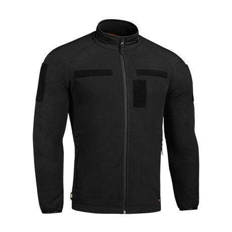 M-Tac Combat Fleece Polartec Jakke til taktisk- og casual brug, 200 g/m² Polartec fleece, vind- og strækbart design, sorte velcropaneler