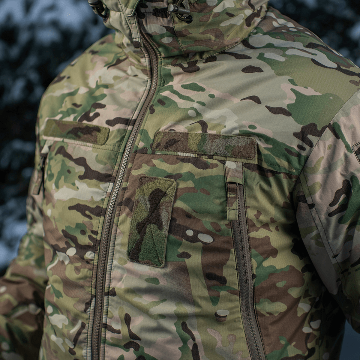 M-Tac Alpha Gen.IV Pro Primaloft Vinterjakke i Multicam-mønster til ekstreme vejrforhold ned til -20°C.