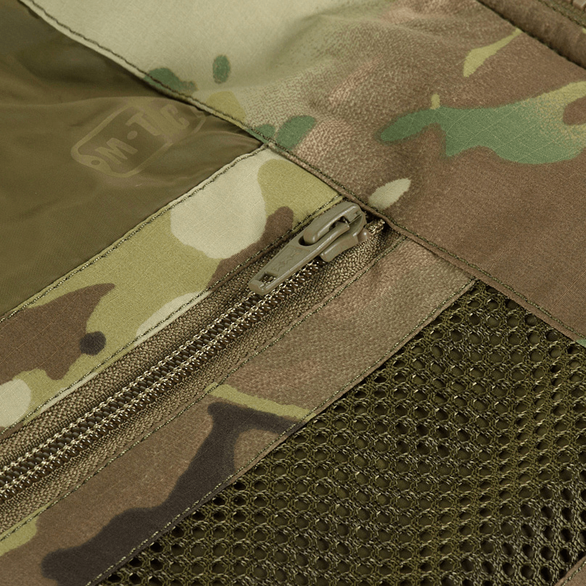Detaljer af M-Tac Alpha Gen.IV Pro Primaloft Vinterjakke med Multicam stof og lynlås