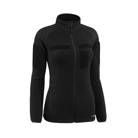 M-Tac Combat Fleece Jakke Polartec Dame i sort med Polartec fleece, taktiske velcrofelter og NIJ-certificering, gallery position 1