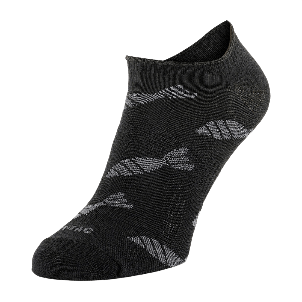 M-Tac Let Sommersokker Morter Bomber - sorte korte sokker med ergonomisk pasform til mænd, perfekte til løb og udendørs aktiviteter i varmt vejr.