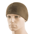 M-Tac Fleece Tactical Watch Cap Beanie m. Patch Panel i brun fleece for både taktisk bruk og utendørsaktiviteter.