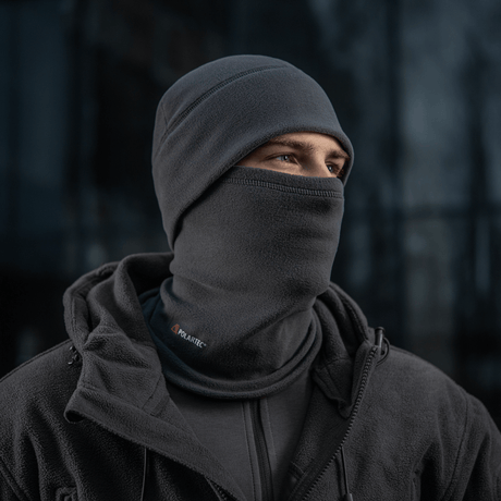 M-Tac Tube Scarf Polartec multifunktionelt halstørklæde til udendørsaktiviteter i koldt vejr, vind- og vandafvisende design.