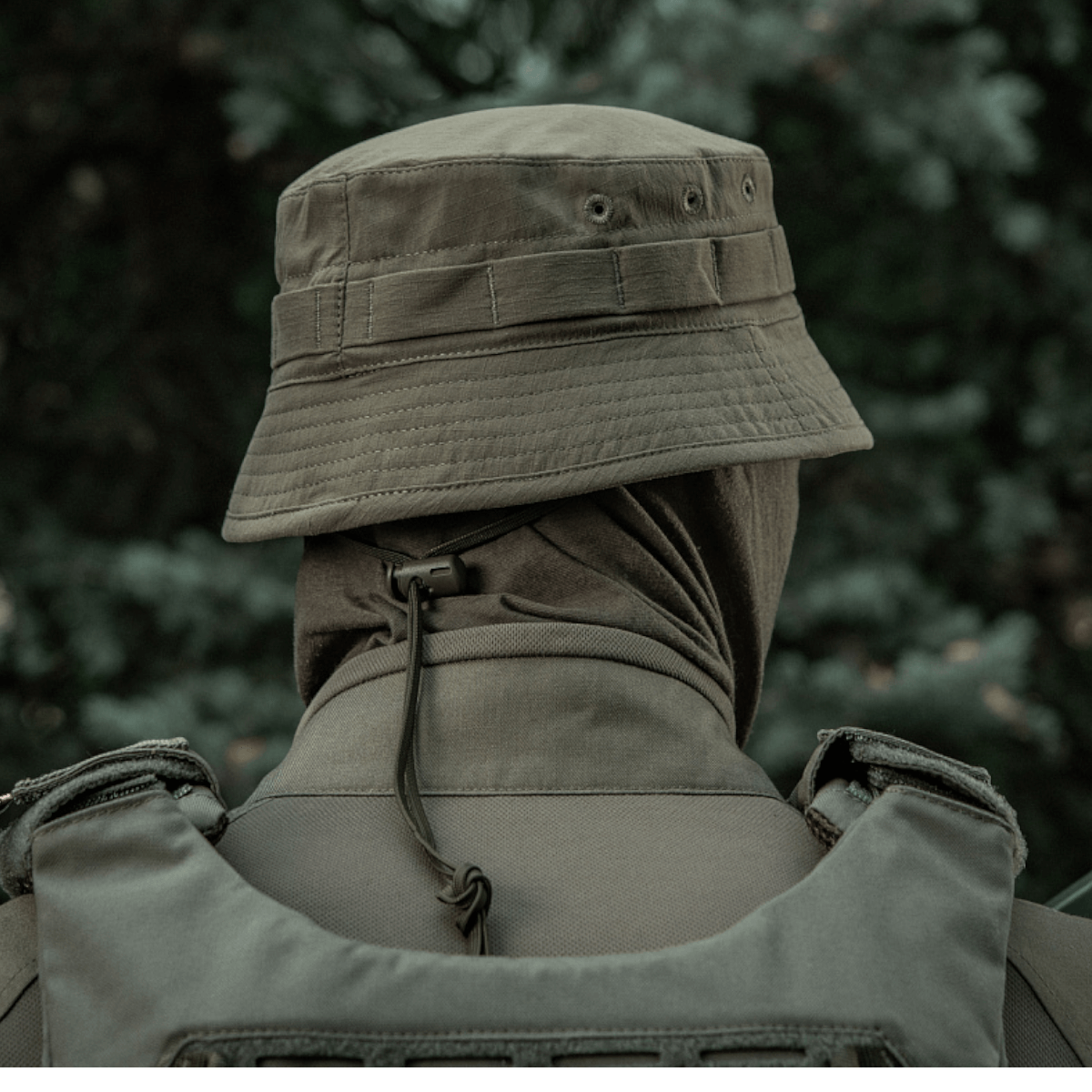 M-Tac Panamahat Gen. II Summer Flex vist bagfra med semi-rigid skygge, velegnet til solbeskyttelse, perfekt til varm sæson