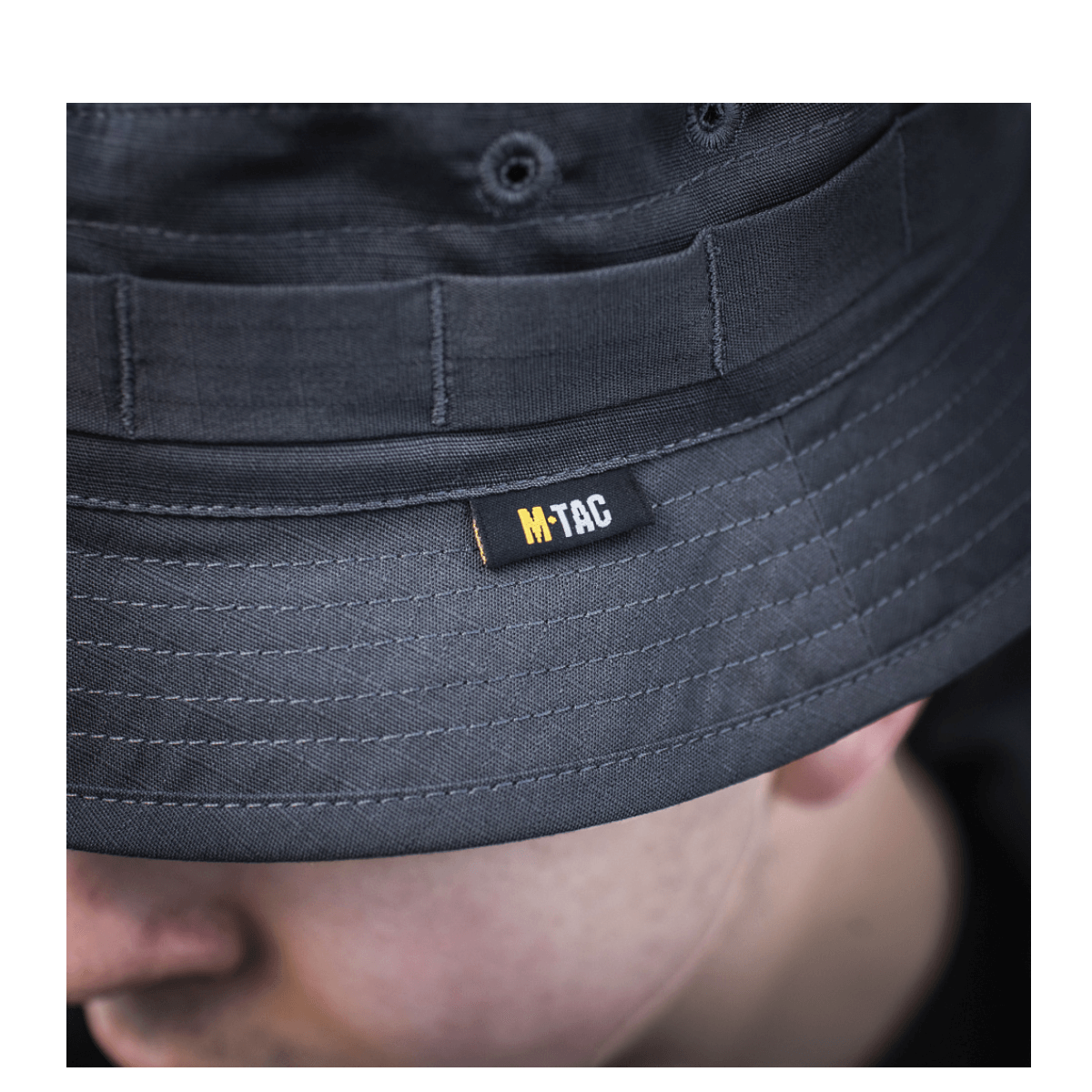 M-Tac Panamahat Gen. II Flex Rip-Stop i slidstærkt rip-stop stof med indvendige skjulte syninger for øget komfort og holdbarhed.