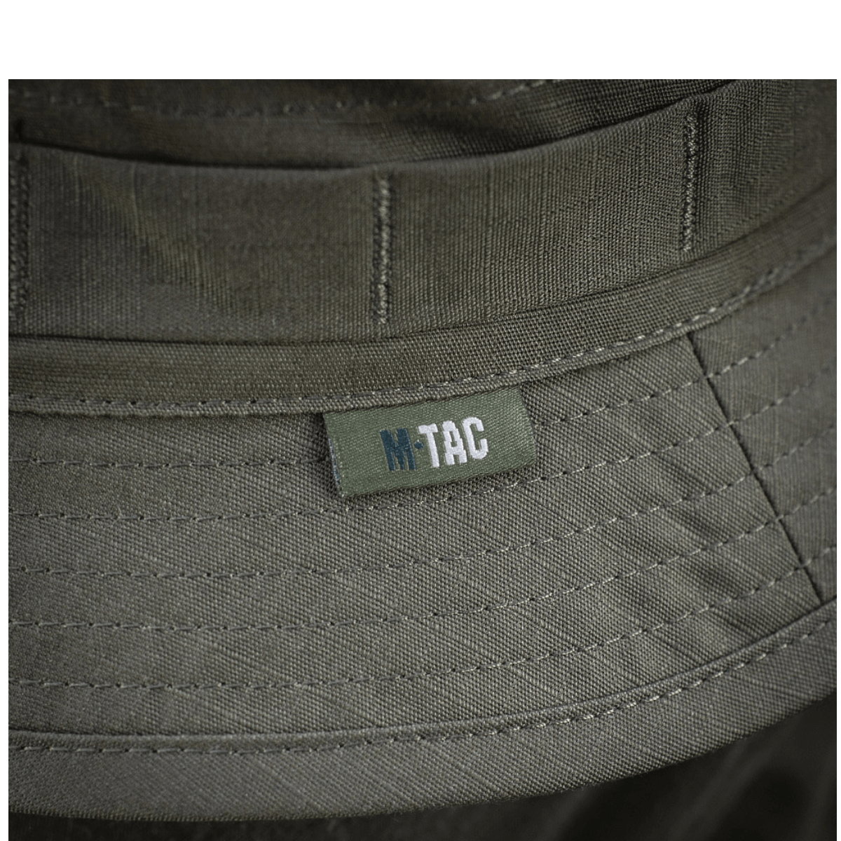 M-Tac Panamahat Gen. II Flex Rip-Stop detaljeret syning i slidstærkt rip-stop stof forlænger slidstyrken og komforten ved lang brug