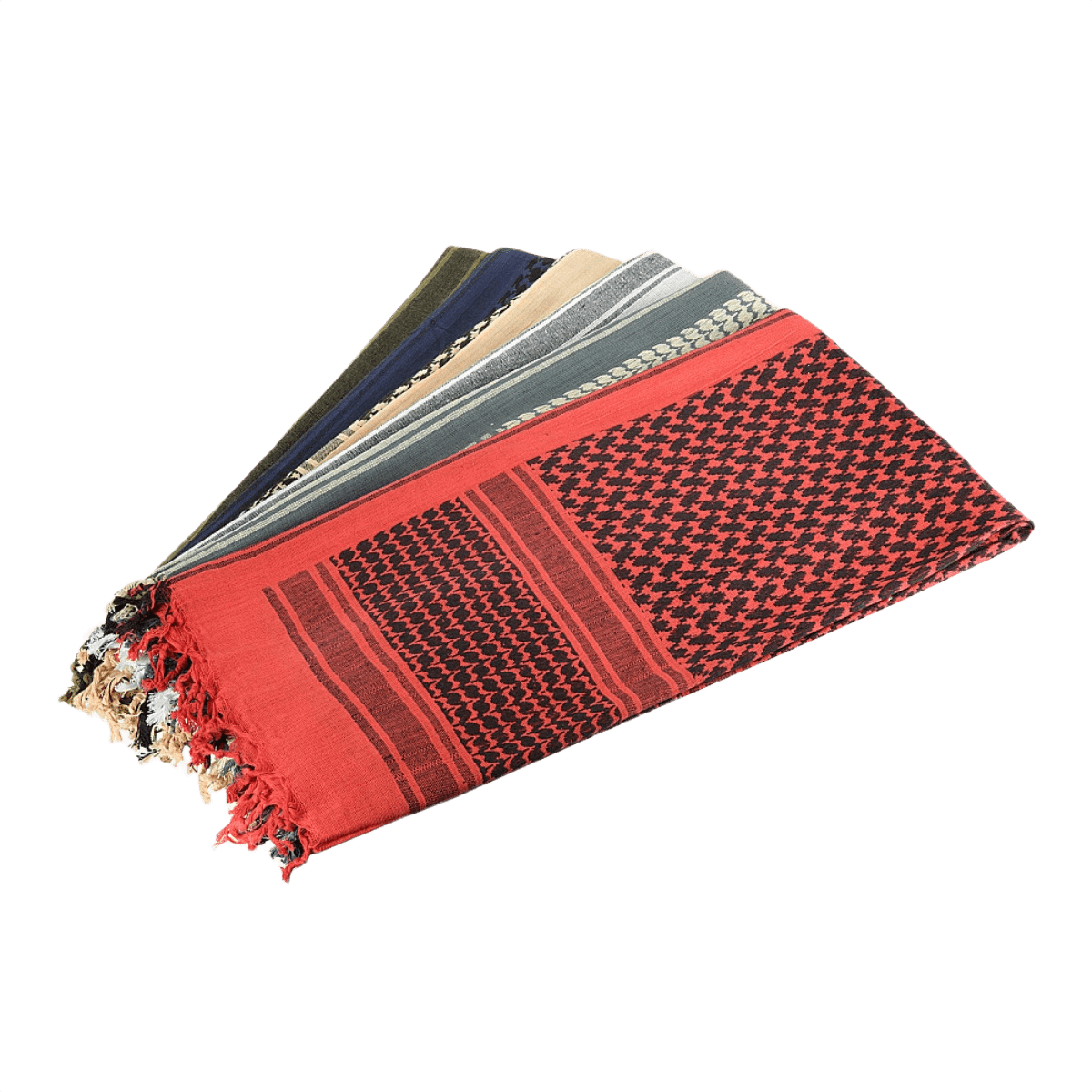 M-Tac Tæt Shemagh Tørklæde i forskellig farver, 100% bomuld, 110x110 cm, beskytter mod sol, sand og vind. Velegnet til taktisk brug og outdoor.