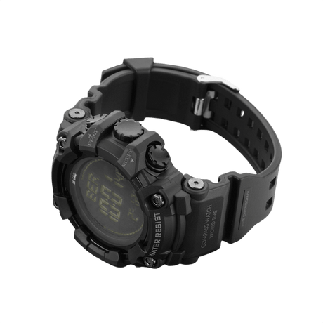 M-Tac Tactical Ur 2037 med robust design, inkludert kompass, LED-bakgrunnsbelysning og vanntett 5ATM-egenskaper. Egnet for utendørsbruk.
