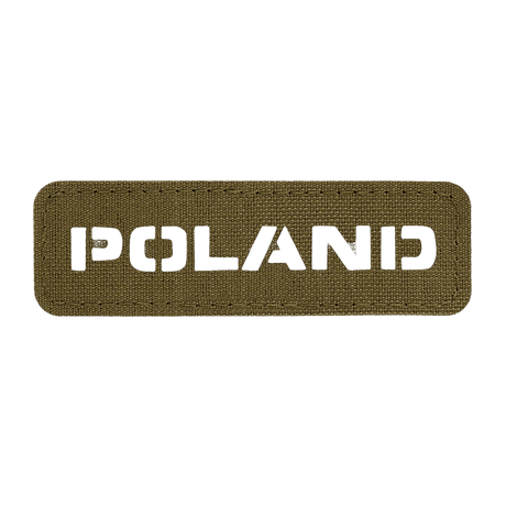 M‑Tac Patch Poland End-to-End 25x80 i Cordura 500D med Laser Cut-design og velcrofeste, nasjonalitetsmerke.
