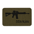 M-Tac AR-15 223/5,56 Laser Cut-patch med Velcro i Cordura 500D, 80x50 mm. Taktisk patch for klær, ryggsekk og utstyr.