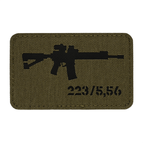 M-Tac AR-15 223/5,56 Laser Cut-patch med Velcro i Cordura 500D, 80x50 mm. Taktisk patch for klær, ryggsekk og utstyr.