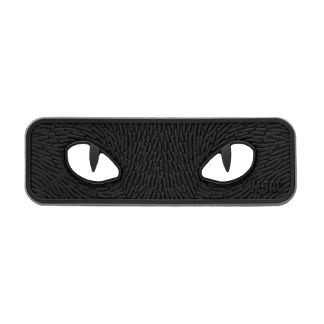 M-Tac Cat Eyes 3D PVC-patch med reflekterende design, Velcro-feste, 80x25mm, ideell for militær og utendørs aktiviteter.