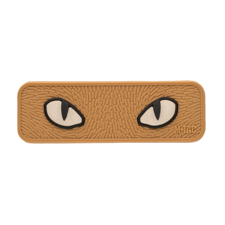 M-Tac Cat Eyes 3D PVC-patch med reflekterende 3D-design og Velcro-feste for militær, airsoft eller utendørs bruk.
