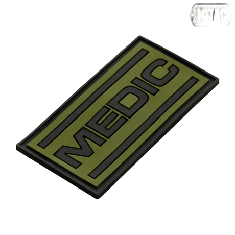 M-Tac Patch Medic PVC 3D taktisk medisinsk patch med synlig 3D-effekt, Velcro på baksiden for uniformer, ryggsekker og vesker, 70x35 mm.