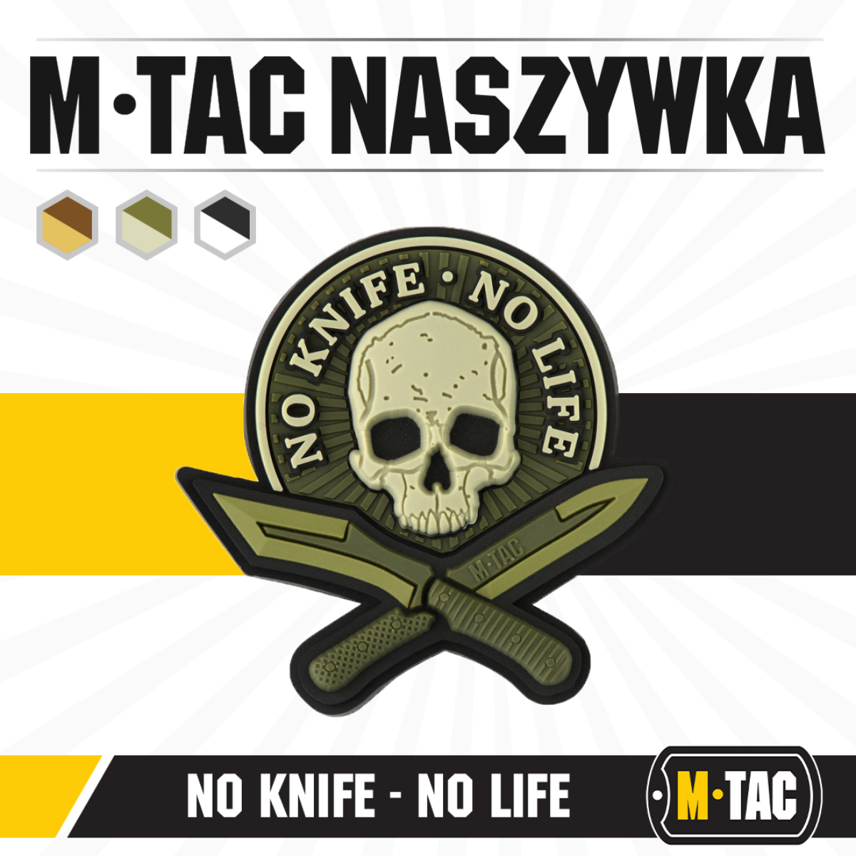 M-Tac Patch No Knife – No Life 3D PVC