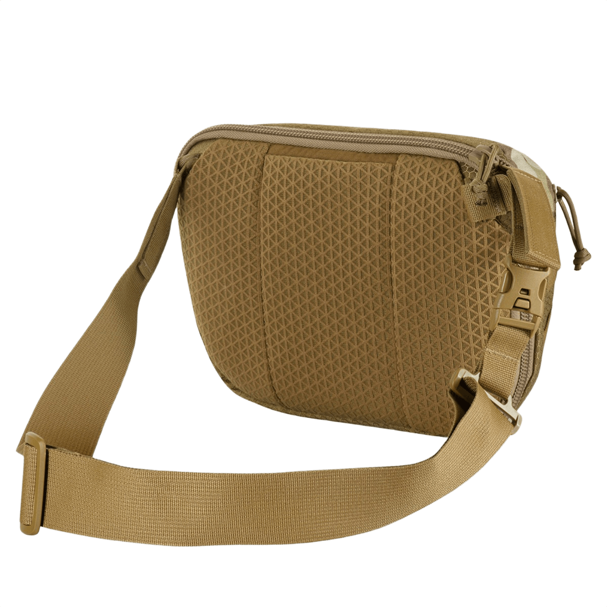 M-Tac Sphaera Hex Hardsling Bag Large Elite i brun, set bagfra, komfortabelt design, justerbar strop