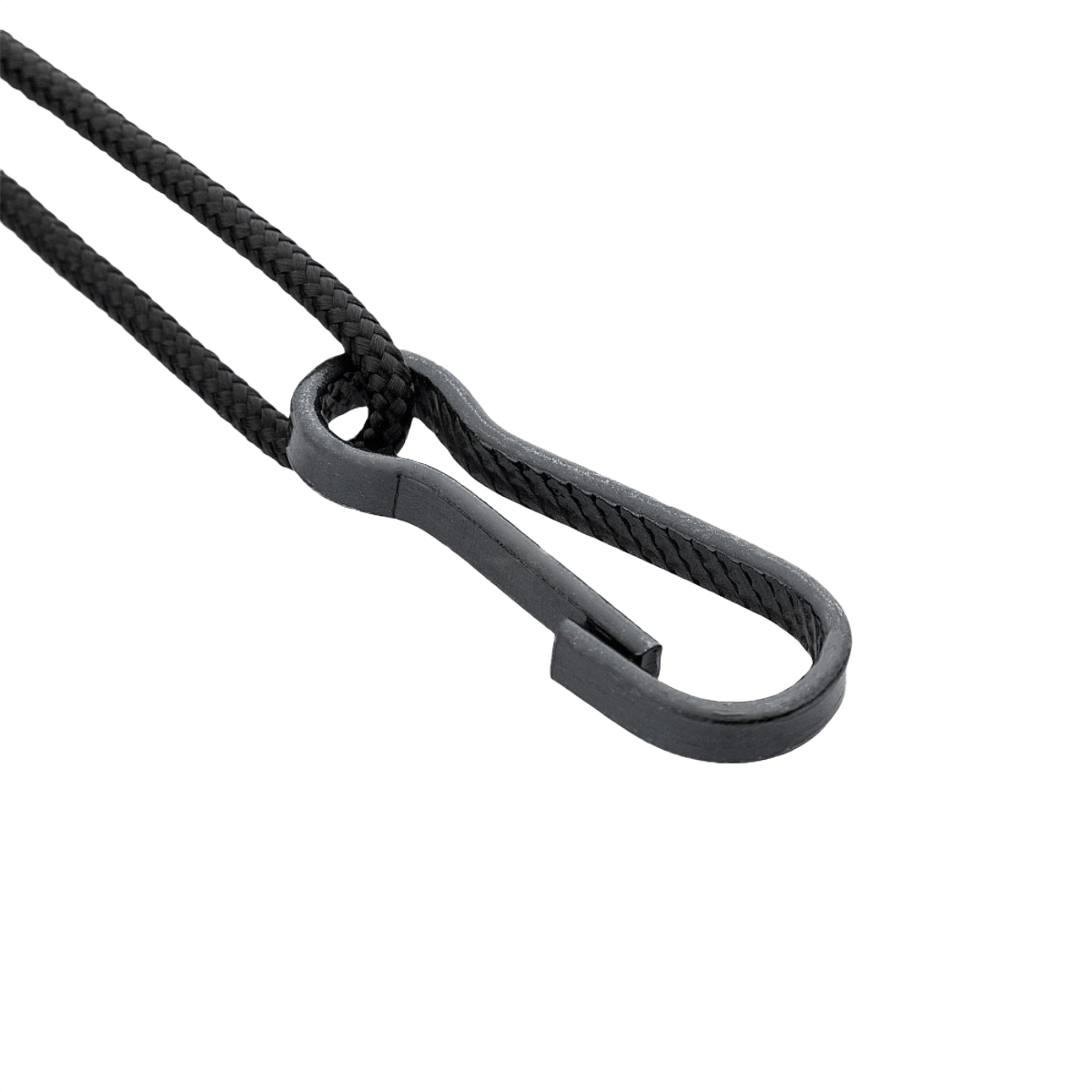 M-Tac Safety Cord med D-ring til sikker fastgørelse af udstyr som pistol, kniv og lygte. Fremstillet af paracord og PVC med en trækstyrke på 50 kg.