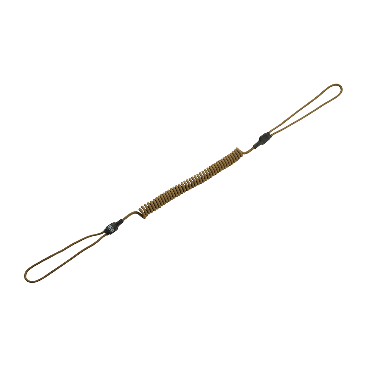 M-Tac Safety Cord Medium Universal i spiraldesign til sikring af udstyr og våben med MOLLE-montering og fleksibel fastgørelse.