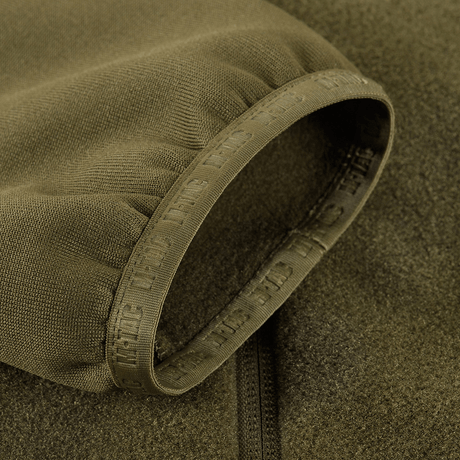 Ærmedetalje på M-Tac Polartec Sport Fleecejakke med elastik og Polartec® 200 Series fleece i olivengrøn farve.