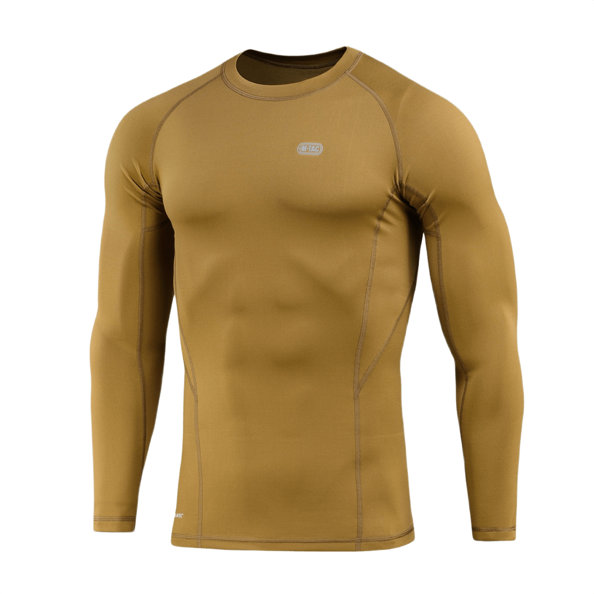 M-Tac Level I Polartec Thermal Shirt i brun med anatomisk pasform, til optimal termoregulering, perfekt som vinter baselayer.
