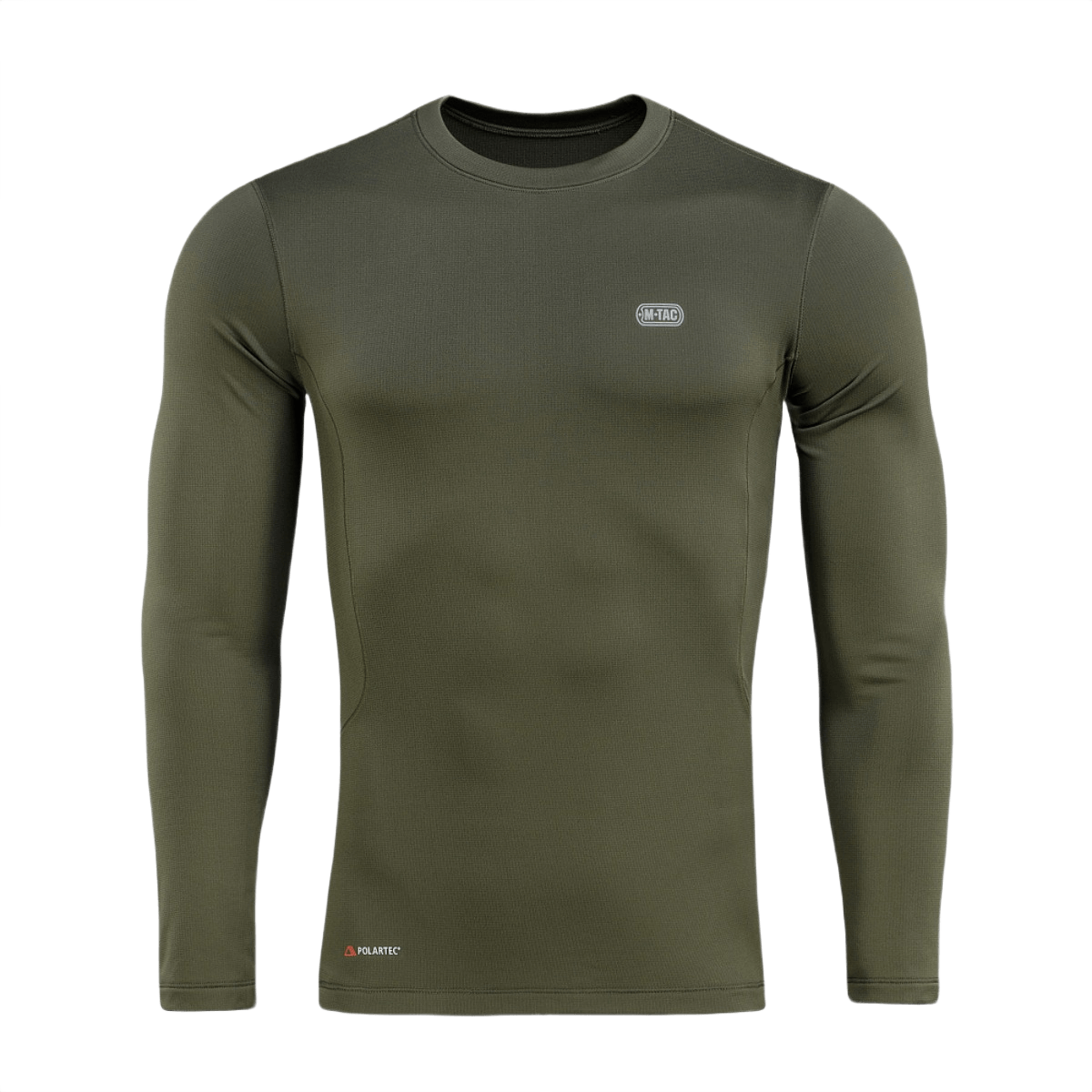 M-Tac Level I Polartec Thermal Shirt i olivengrøn, ideel til vinter med Power Dry® materiale for varm og hurtigtørrende baselayer.