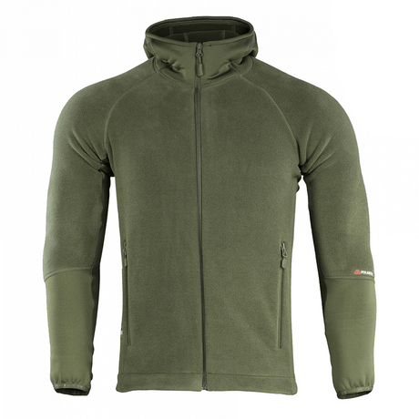 M-Tac Polartec Sport Hættetrøje i olivenfarve til outdooreventyr med fremragende varmeisolering og åndbarhed til skiftende vejrforhold.