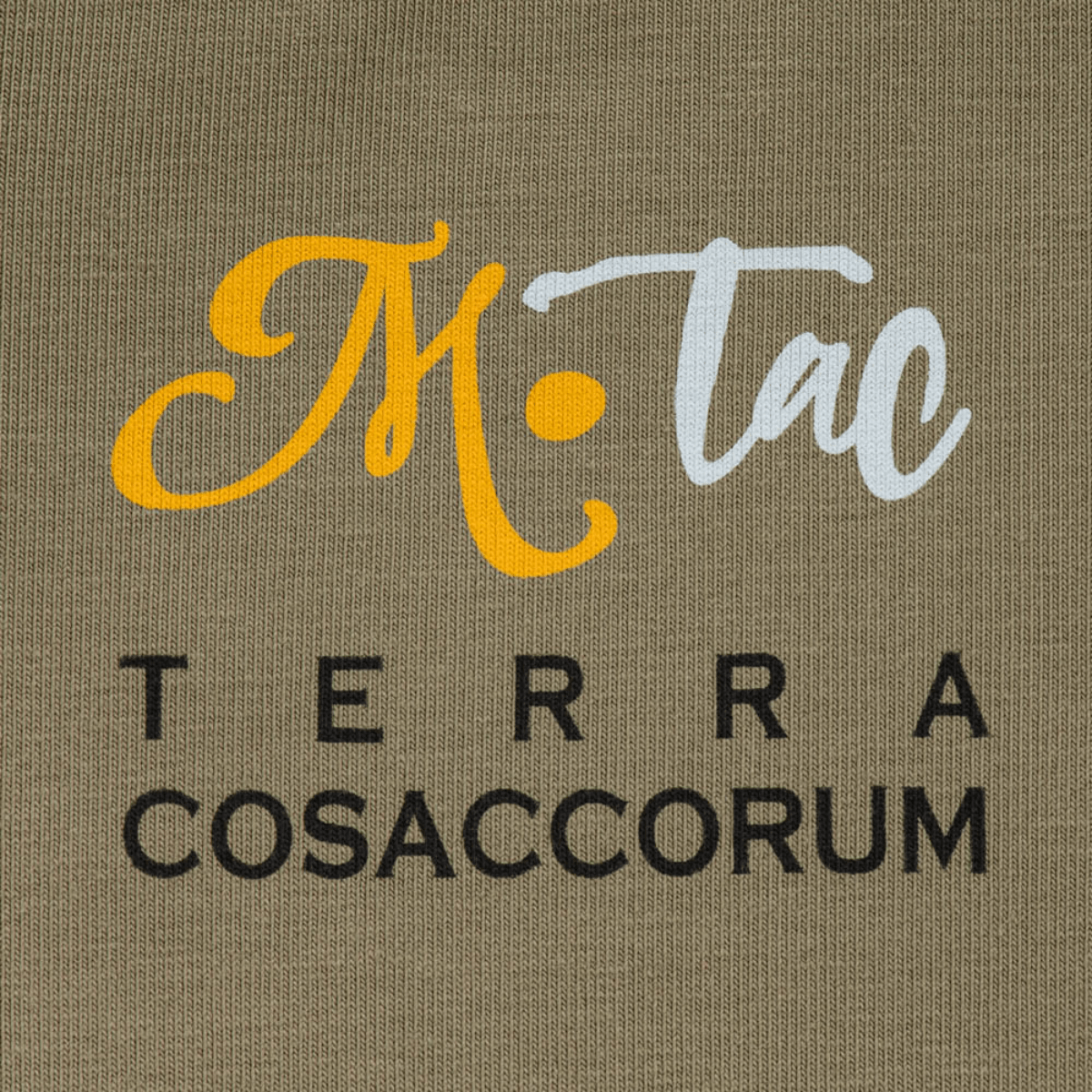 M-Tac T-Shirt Motanka med teksten "Terra Cosaccorum" på bagsiden af t-shirten, inspireret af kosakkernes arv.