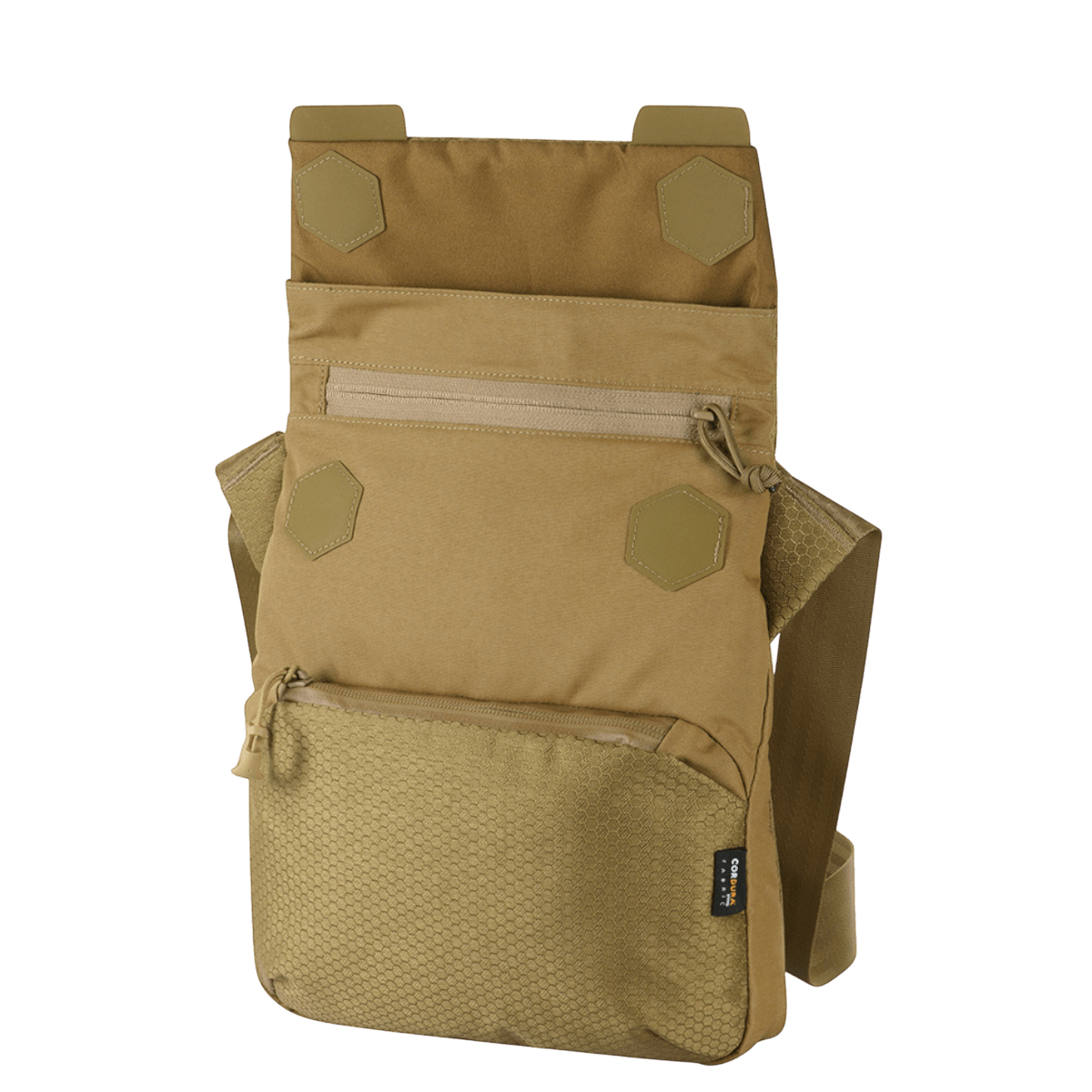 M-Tac Konvert Taske Elite i beige Cordura materiale med justerbar skulderrem og magnetisk dæksel for nem adgang