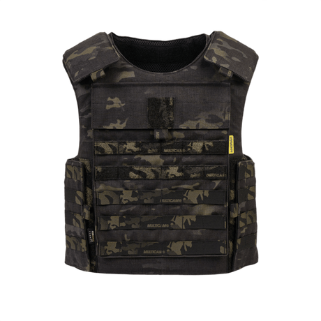 Anorak Rhodium® Tactical II – fr.bk. MultiCam® Stik & Skudsikker Vest, niveau IIIA-beskyttelse soft body armor.