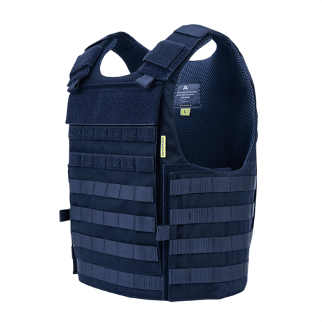 Anorak Tactical III Cover i blå CORDURA®, holdbar og let med 3D SPACER Coolmax® fresh for antibakterielle egenskaber og temperaturregulering.