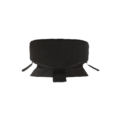 Anorak Titanium® Neck/Throat Protector I, mykt panser for nakke- og halsbeskyttelse, festes med hook-and-loop-system, svart design.