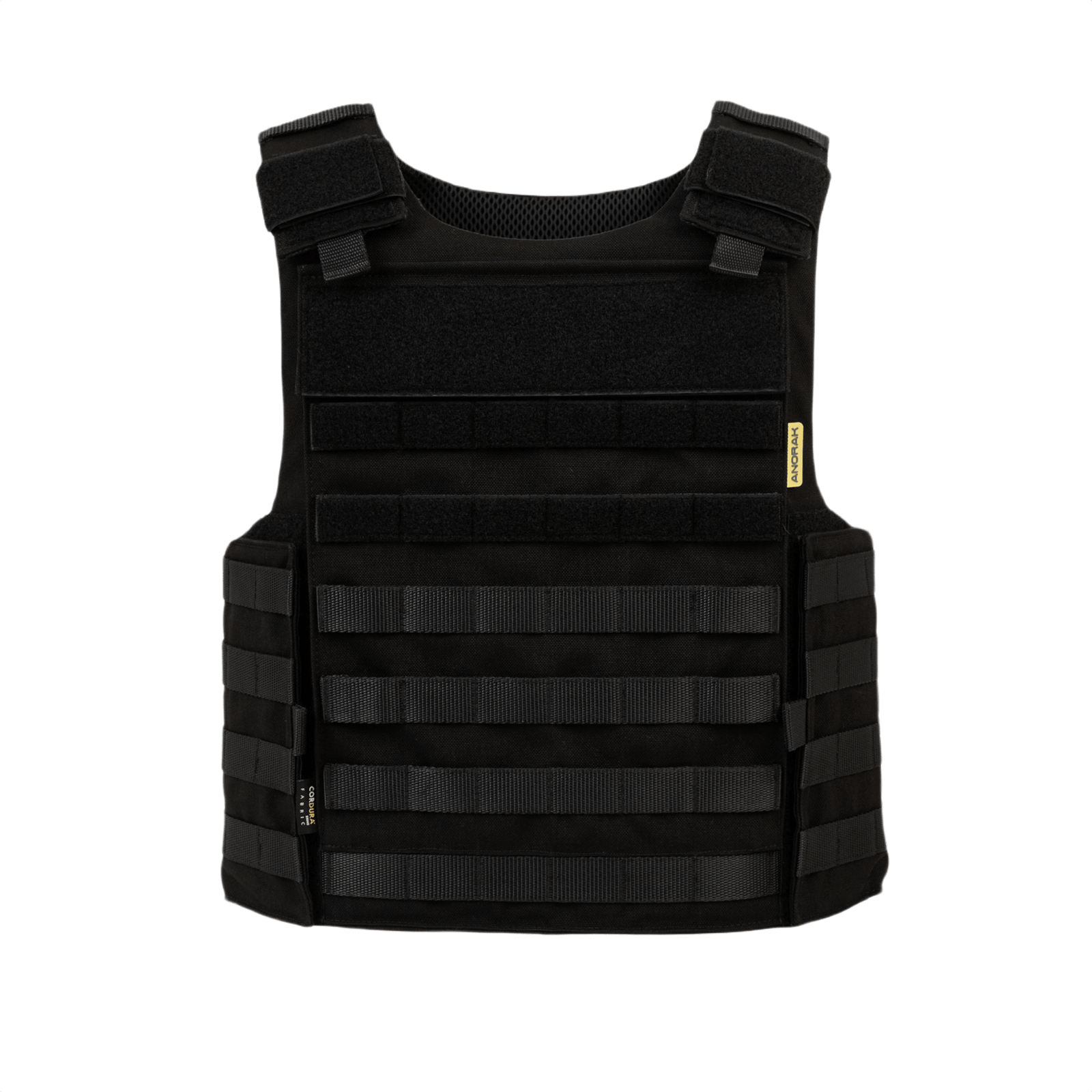 Anorak Titanium® Tactical III Stik og Skudsikker Vest i sort, Level IIIA-beskyttelse, kniv- og skudresistent, optimal pasform.
