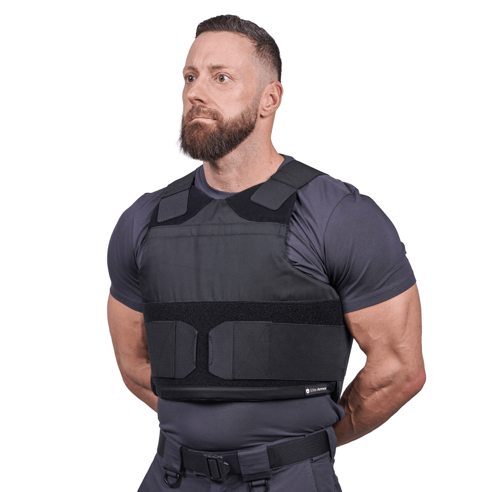 EA Impact - NIJ Level IV Bundle - Skud & Stiksikker Vest i sort med traumeplader, professionel kropsbeskyttelse, galleri position 1.