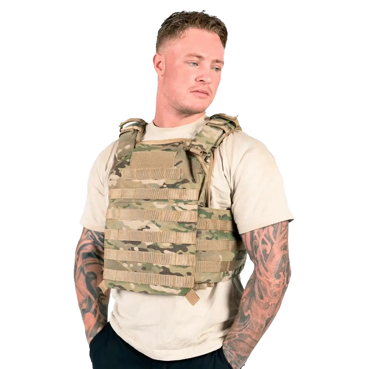 Elite Armor Plate Carrier Camo.