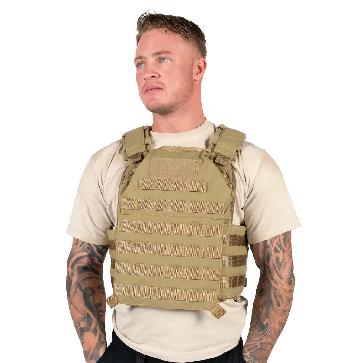 Elite Armor Plate Carrier Khaki.