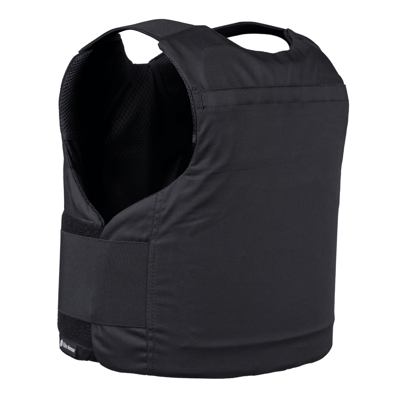 Elite Armor Impact stik og skudsikker vest - set bagfra med lomme til traumeplader