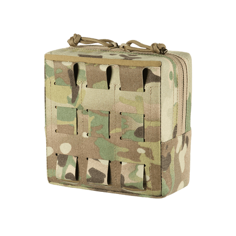 M-Tac Utility Taske Elite Small i multicam kamuflasjemønster med modulært MOLLE-system og robust glidelås, vist i galleri posisjon 1.