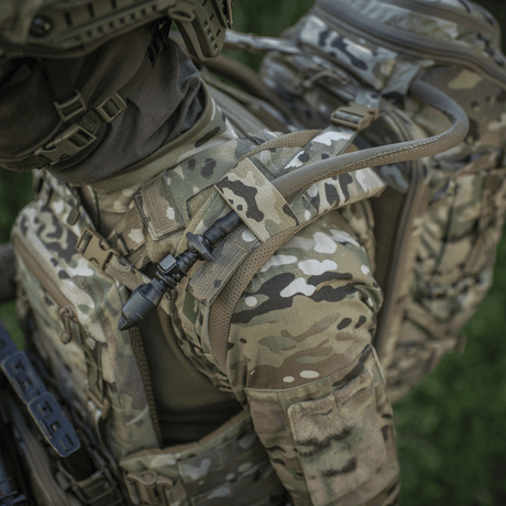 M-Tac Rygsæk Gen. III Elite – Small i multicam Cordura 500D/1000D med modulært MOLLE-system og ergonomisk design, vist i galleri posisjon 1.