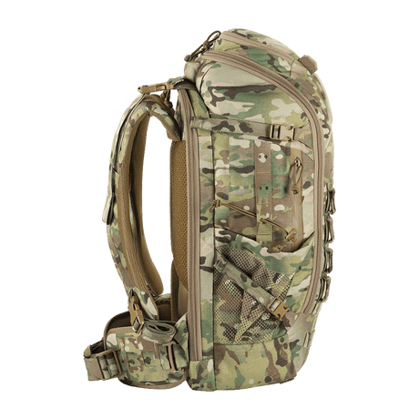 M-Tac Rygsæk Gen. III Elite – Small i multicam Cordura 500D/1000D med ergonomisk design og modulært MOLLE-system, vist i galleri posisjon 1.