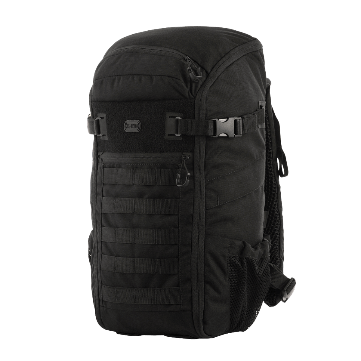 M-Tac Rygsæk Gen. II Elite – Small. Sort rygsæk med MOLLE-paneler, sidelommer og kompressionsremme til praktisk pakning.