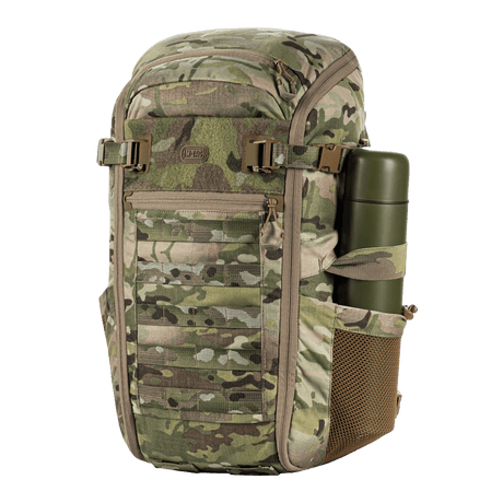 M-Tac Ryggsekk Gen. II Elite – Small med multicam-kamuflasje, kuffertåpning, elastiske mesh-lommer og robust materiale, galleri posisjon 1.