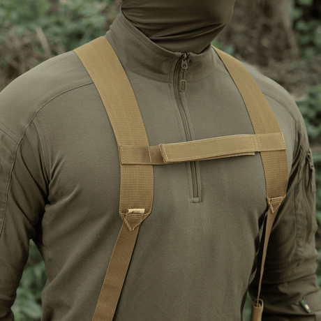 M-Tac skulderstropper for taktisk belte Elite i robust MIL-SPEC webbing med justerbar lengde og forsterkede samlinger, galleri posisjon 1.