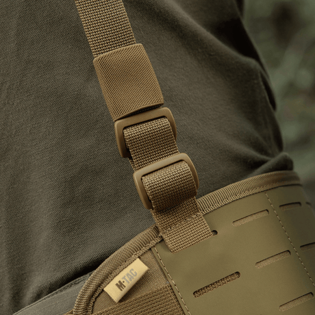 M-Tac skulderstropper for taktisk belte Elite i tett MIL-SPEC webbing med justerbar lengde og robust spennelukking, galleri posisjon 1.