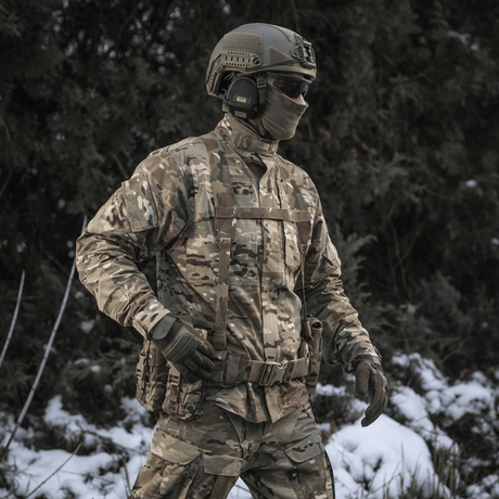 M-Tac skulderstropper for taktisk belte Elite i camouflage med tett MIL-SPEC webbing og NIJ-sertifisering, galleri posisjon 1.