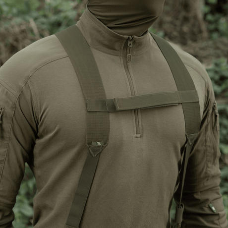 M-Tac skulderstropper for taktisk belte Elite med slitesterk, tett MIL-SPEC webbing og justerbar lengde, galleri posisjon 1.