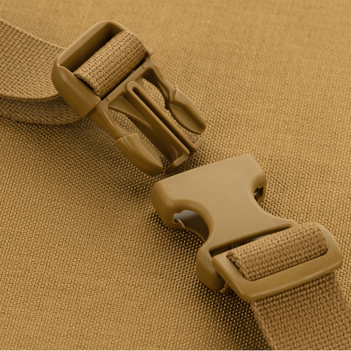 Brun M-Tac Våbenbælte med To Punkter med høj kvalitet Woojin Plastic® spænder