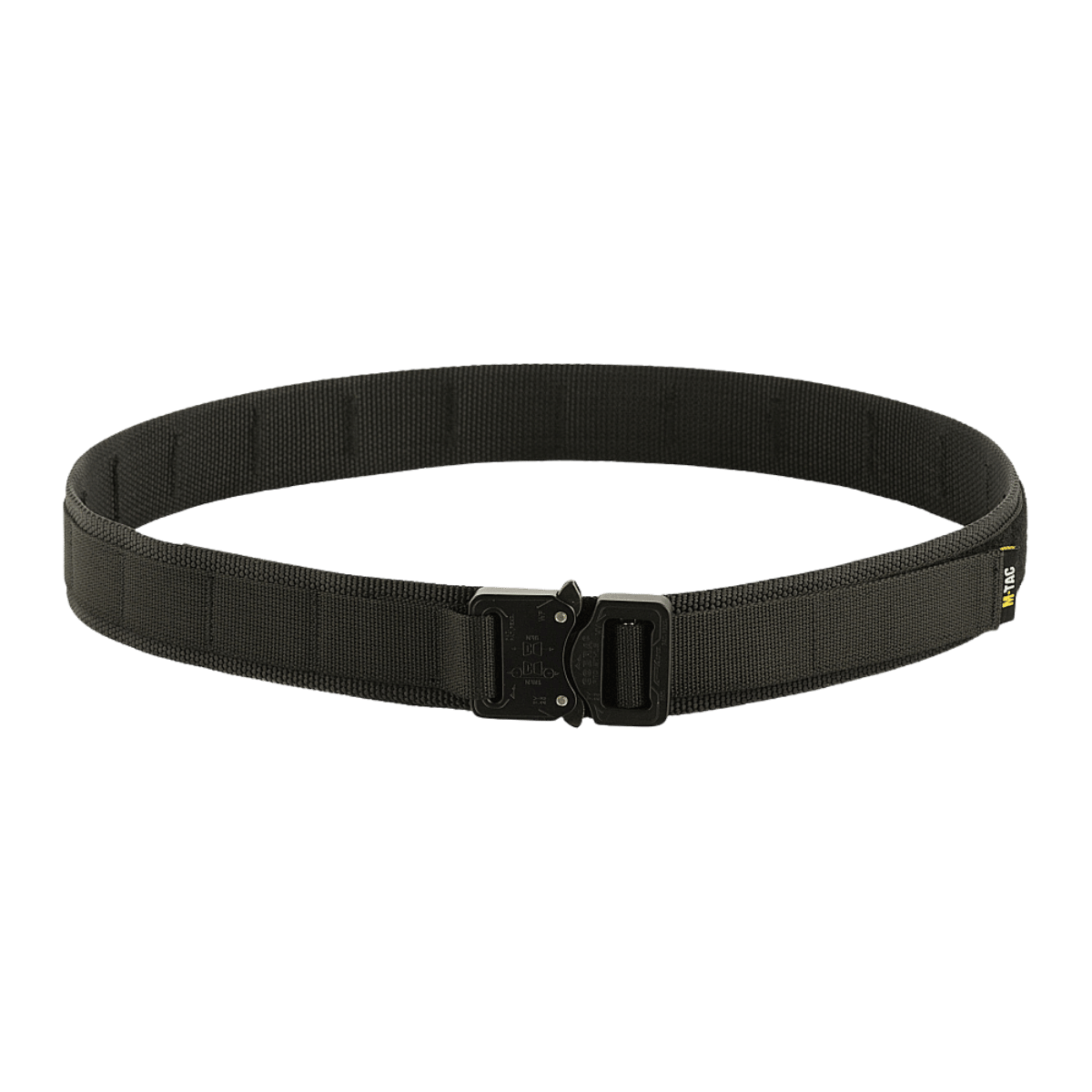 M-Tac Cobra Buckle Taktisk Bælte Gen. II med stærk nylonstrop og MOLLE-interface til militære og taktiske formål.