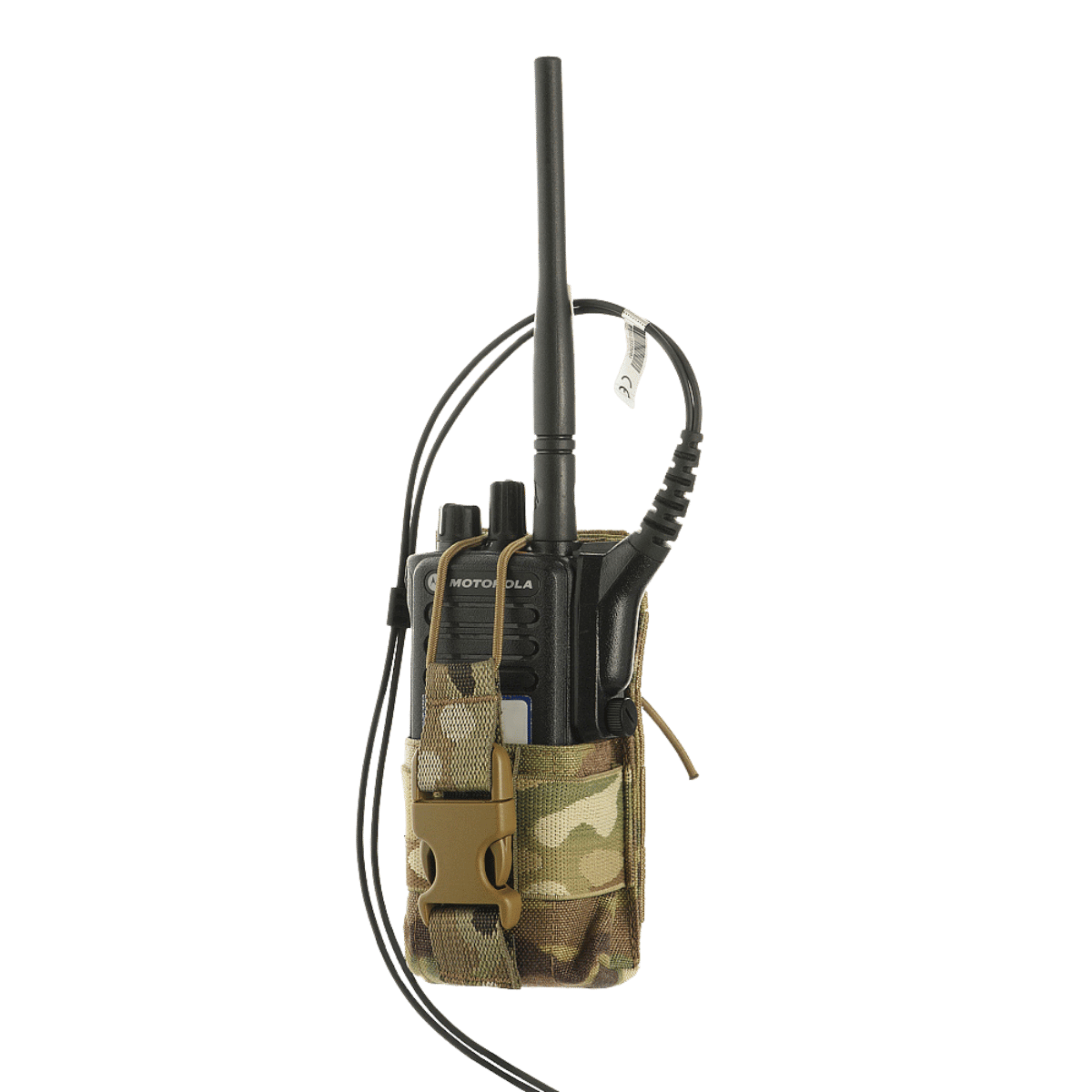 M-Tac Radio Pouch Motorola 4400/4800 kompatibel med MOLLE, let adgang til PTT-knap og kontroller, camo-design. WJ hardware.