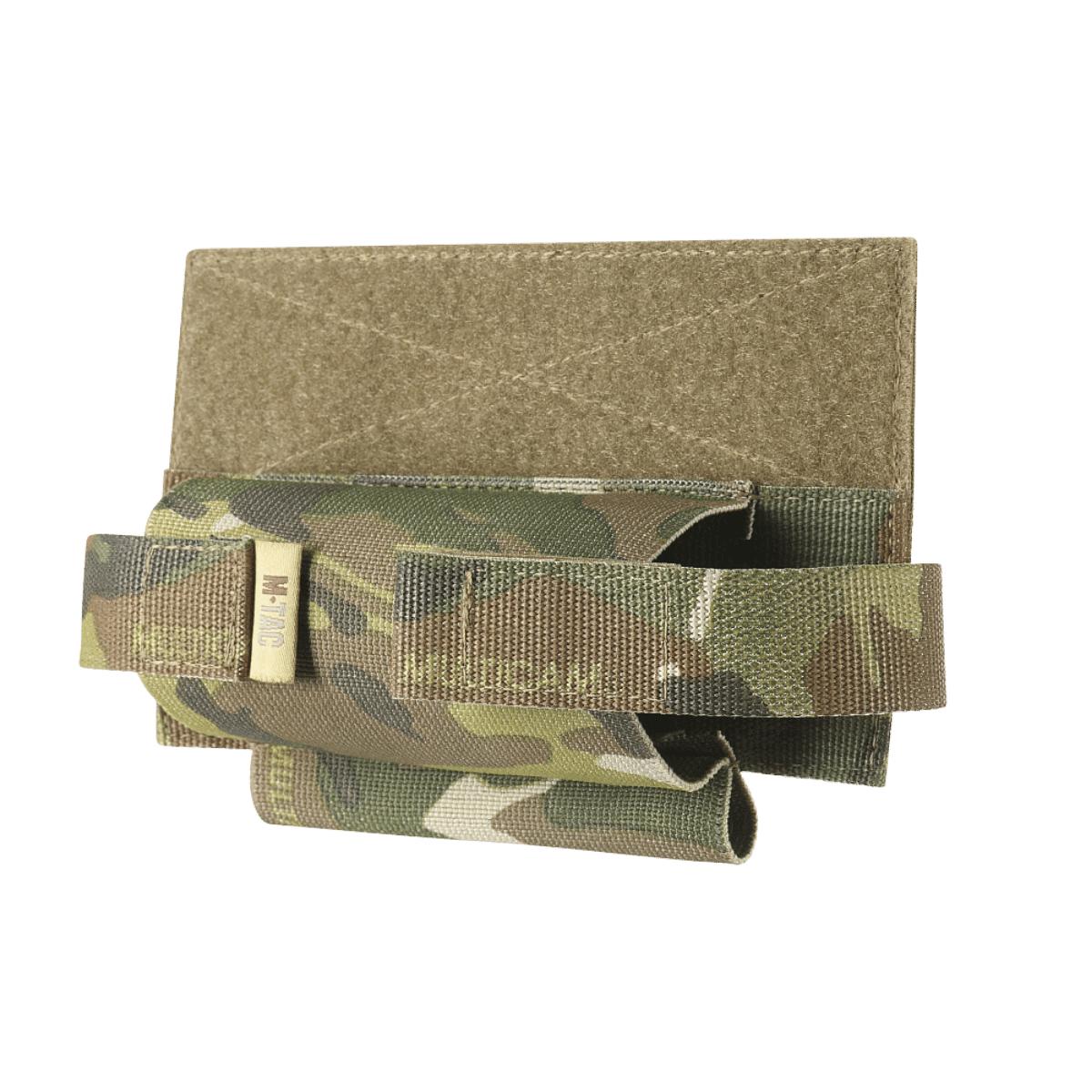 M-Tac Elastisk Tourniquet Holder Gen. III i camouflage Cordura 500D, holder C-A-T tourniquet sikkert med Texcel-webbing.